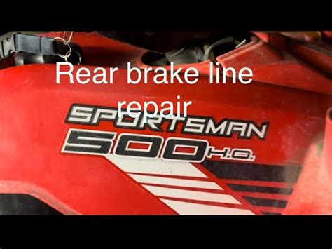 how to replace 2002 polaris sportsman brake junction box|Polaris sportsman 500 brake line replacement .